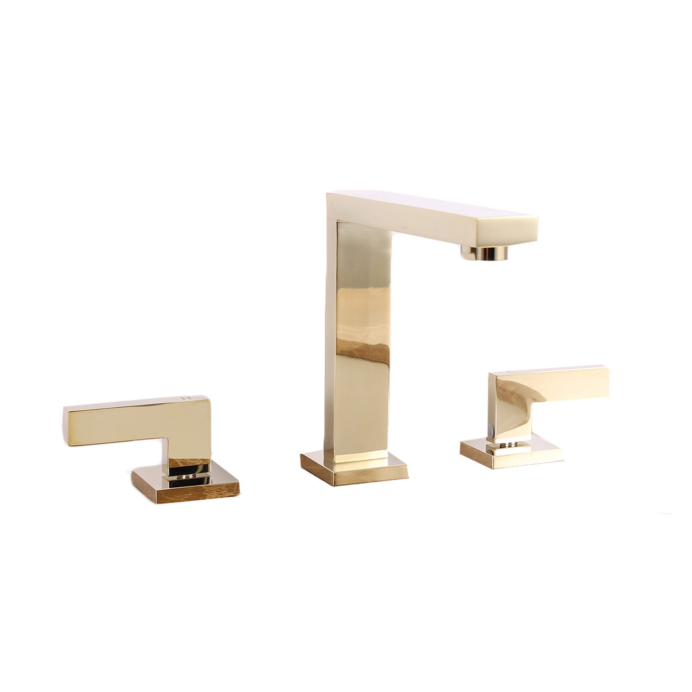 Eviva Sleek 2 Handles (3 Holes) Gold Bathroom Sink Faucet