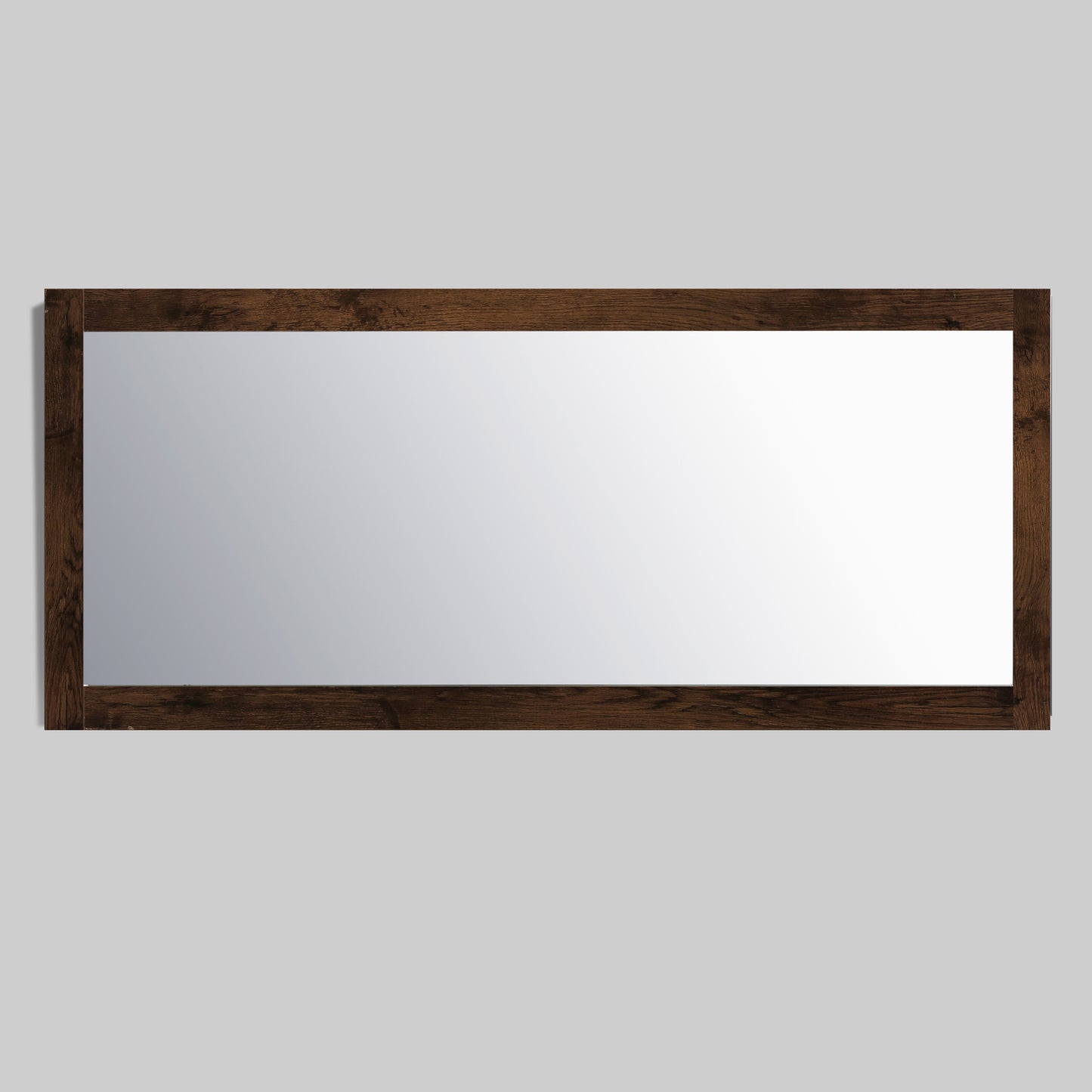 Eviva Sun 72" Rosewood Full Framed Bathroom Wall Mirror