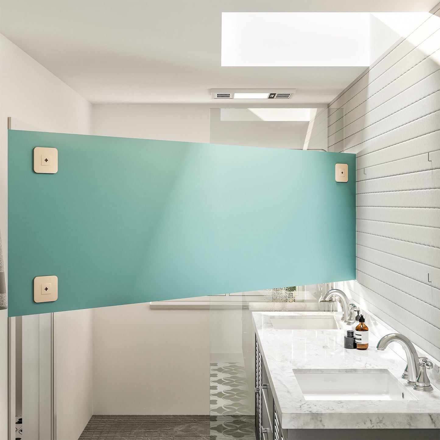 Eviva Sleek 72" Frameless Bathroom Wall Mirror