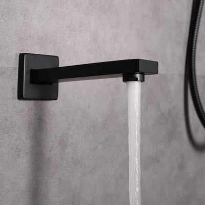 Eviva Beverly Shower and Tub Faucet Set in Matte Black Finish