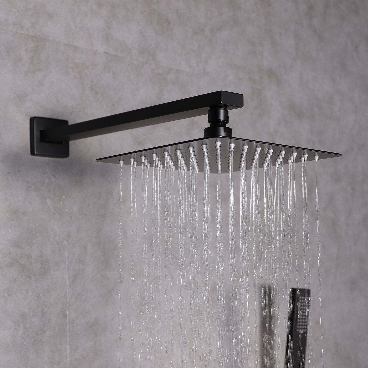 Eviva Beverly Shower and Tub Faucet Set in Matte Black Finish