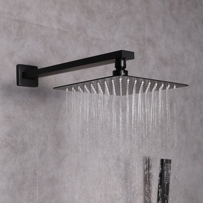 Eviva Beverly Shower and Tub Faucet Set in Matte Black Finish