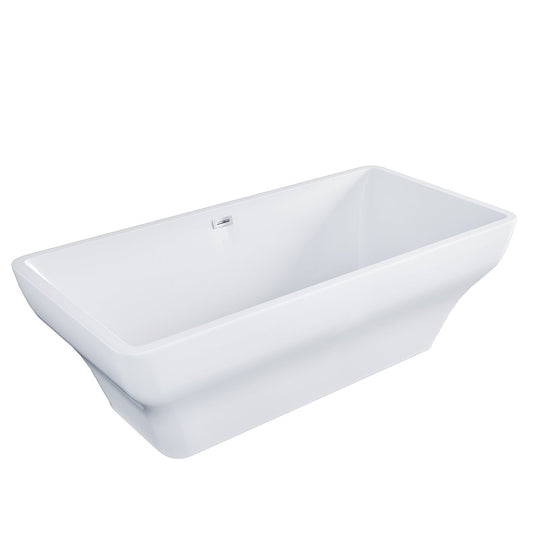 Eviva Lily 60 inch White Acrylic Free Standing Bathtub