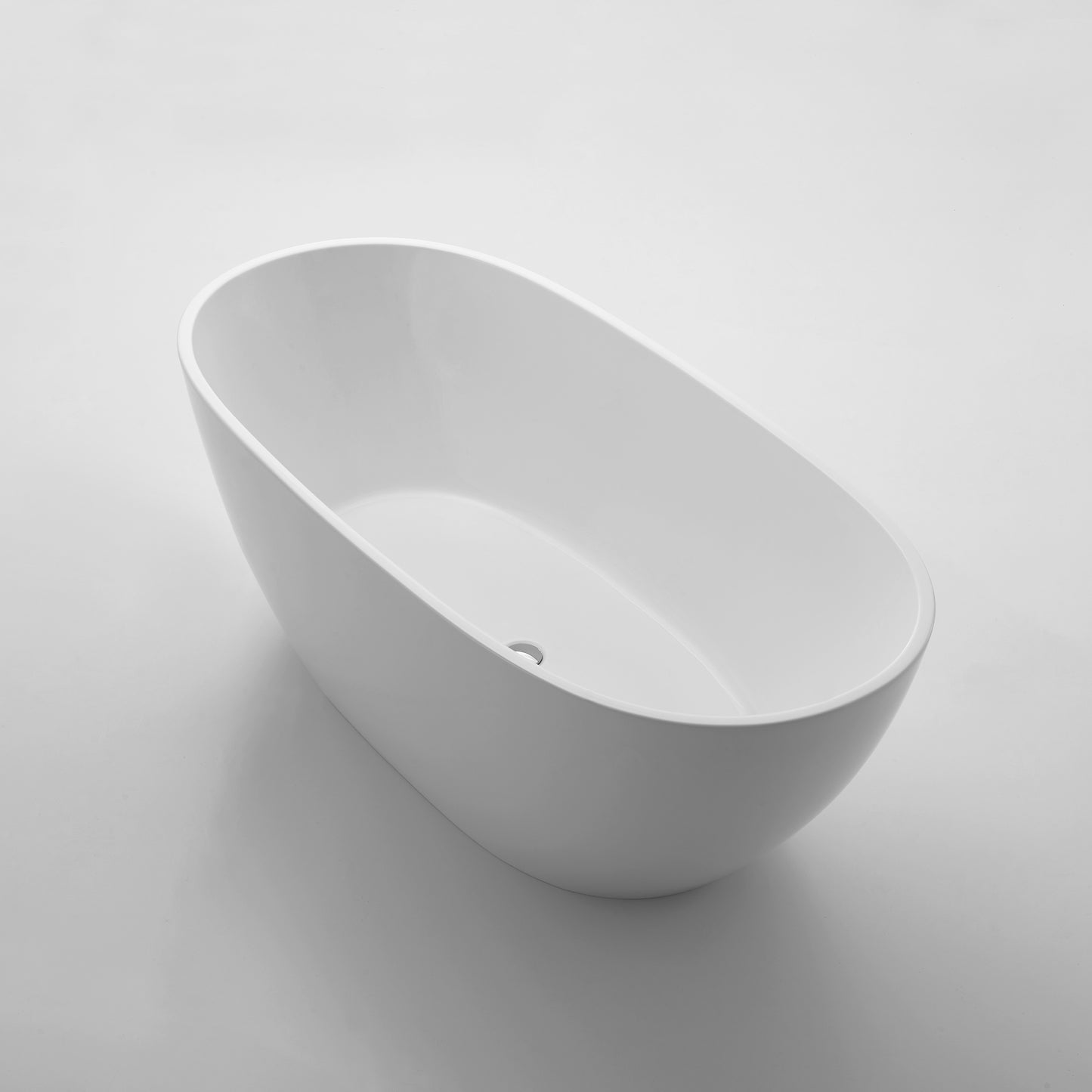 Eviva Clair 60" Freestanding White Acrylic Bathtub