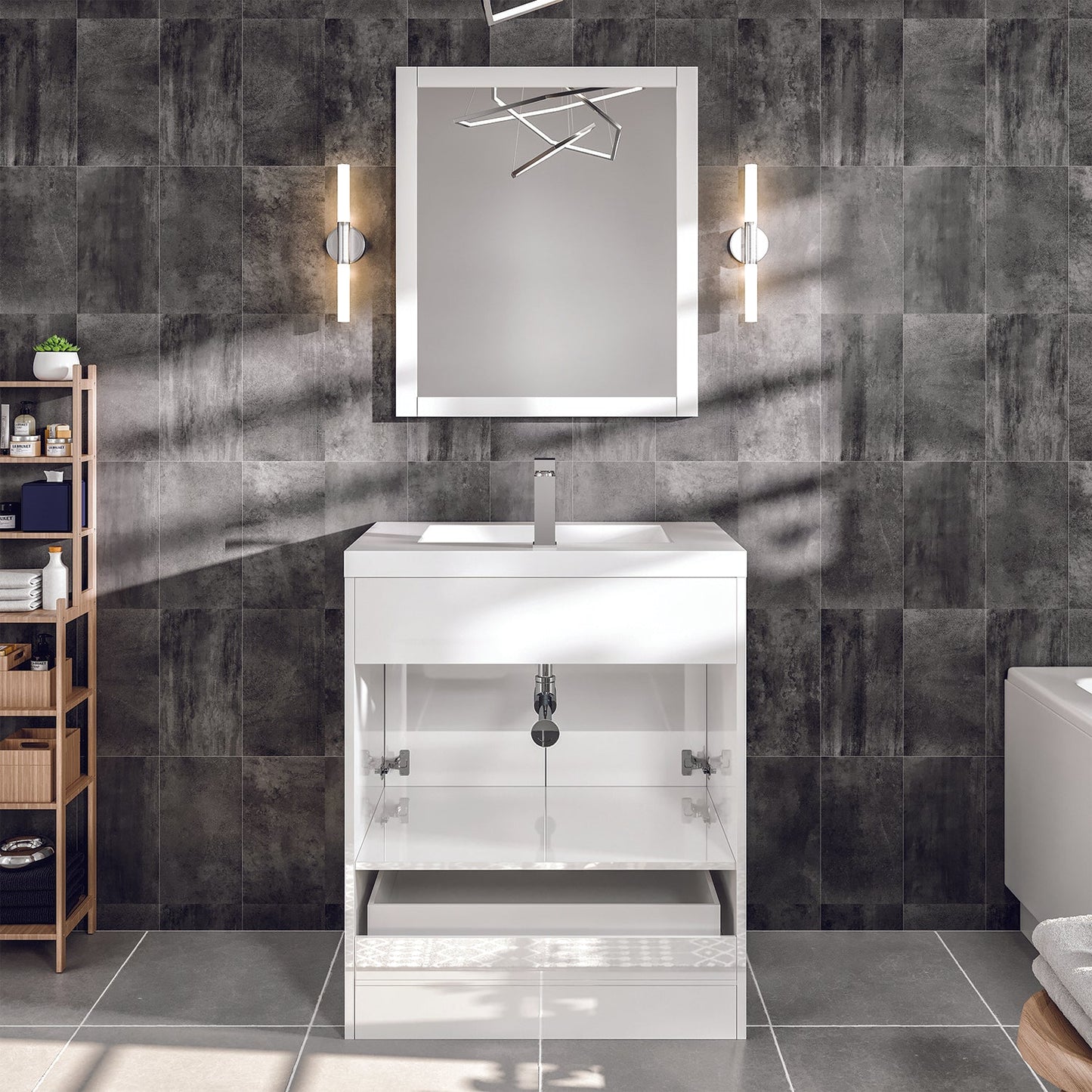 Eviva Lugano 24 inch White Bathroom Vanity