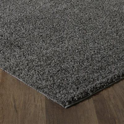 Dreamy 5' x 7' Solid Gray Rug