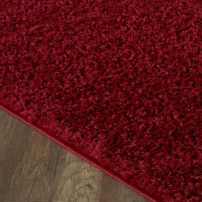 Dreamy 6' x 9' Solid Red Rug