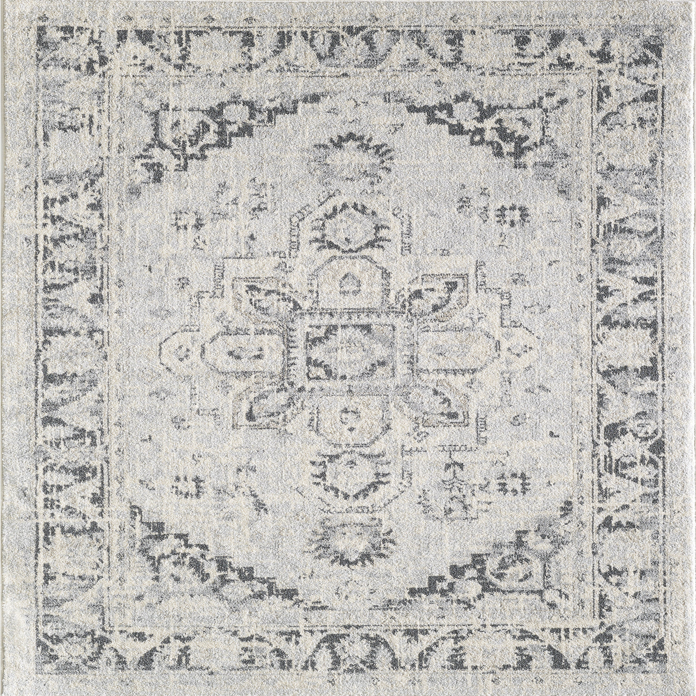 Capricorn 2' x 8' Oriental Gray/Cream Rug