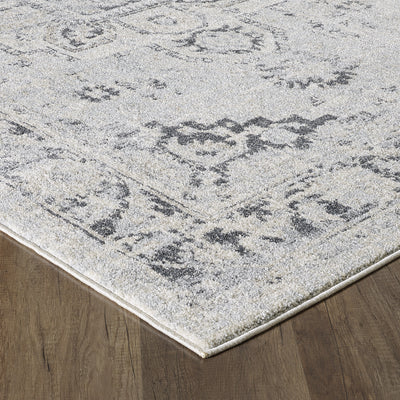 Capricorn 3' x 5' Oriental Gray/Cream Rug