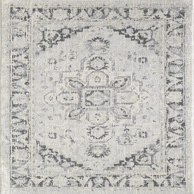 Capricorn 3' x 5' Oriental Gray/Cream Rug