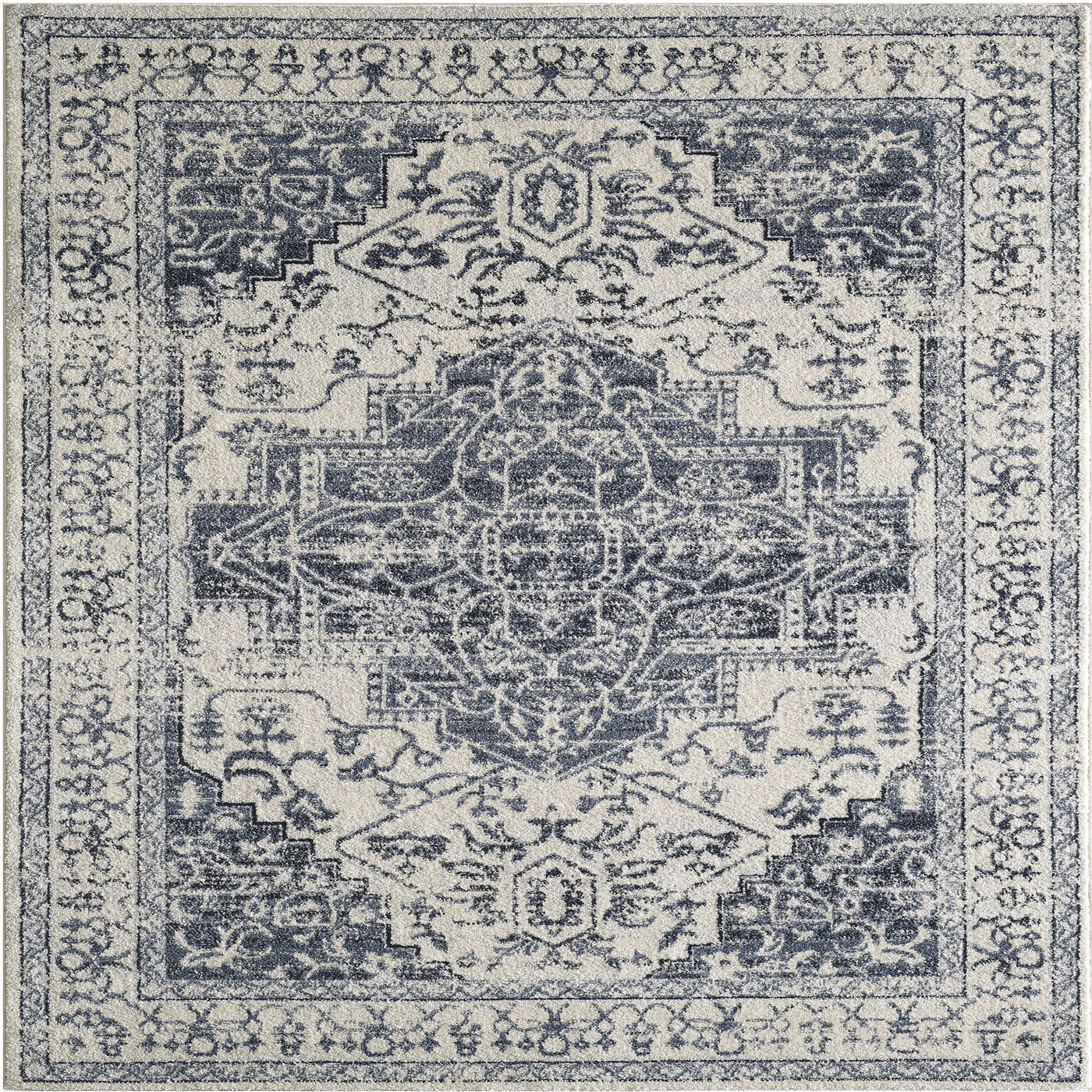 Venus 5' x 7' Geometric Blue/Cream Rug