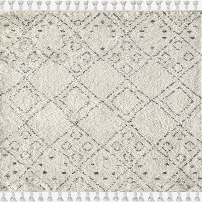 Diamond 5' x 7' Geometric Gray/Cream Rug