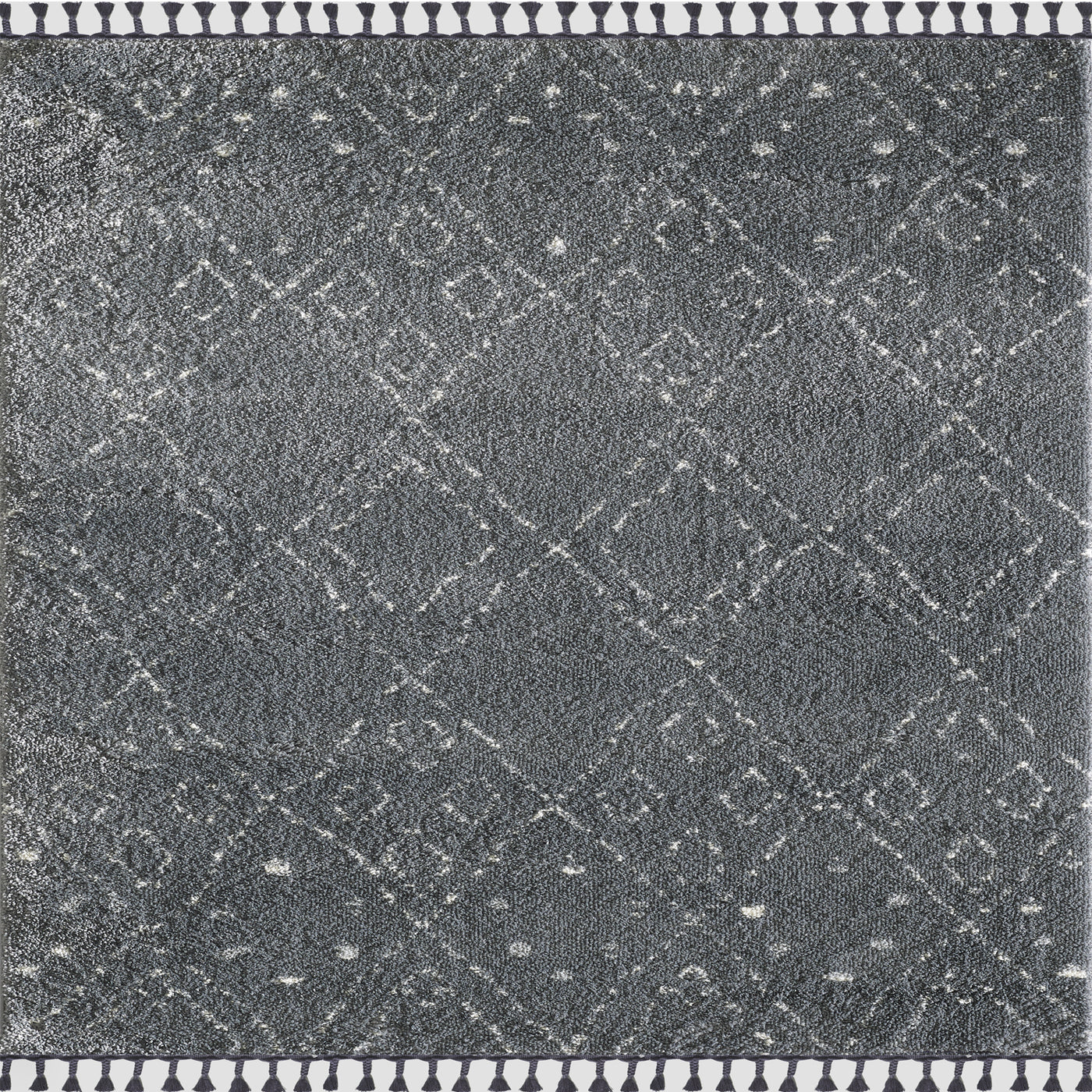 Diamond 5' x 7' Geometric Gray Rug