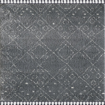 Diamond 5' x 7' Geometric Gray Rug