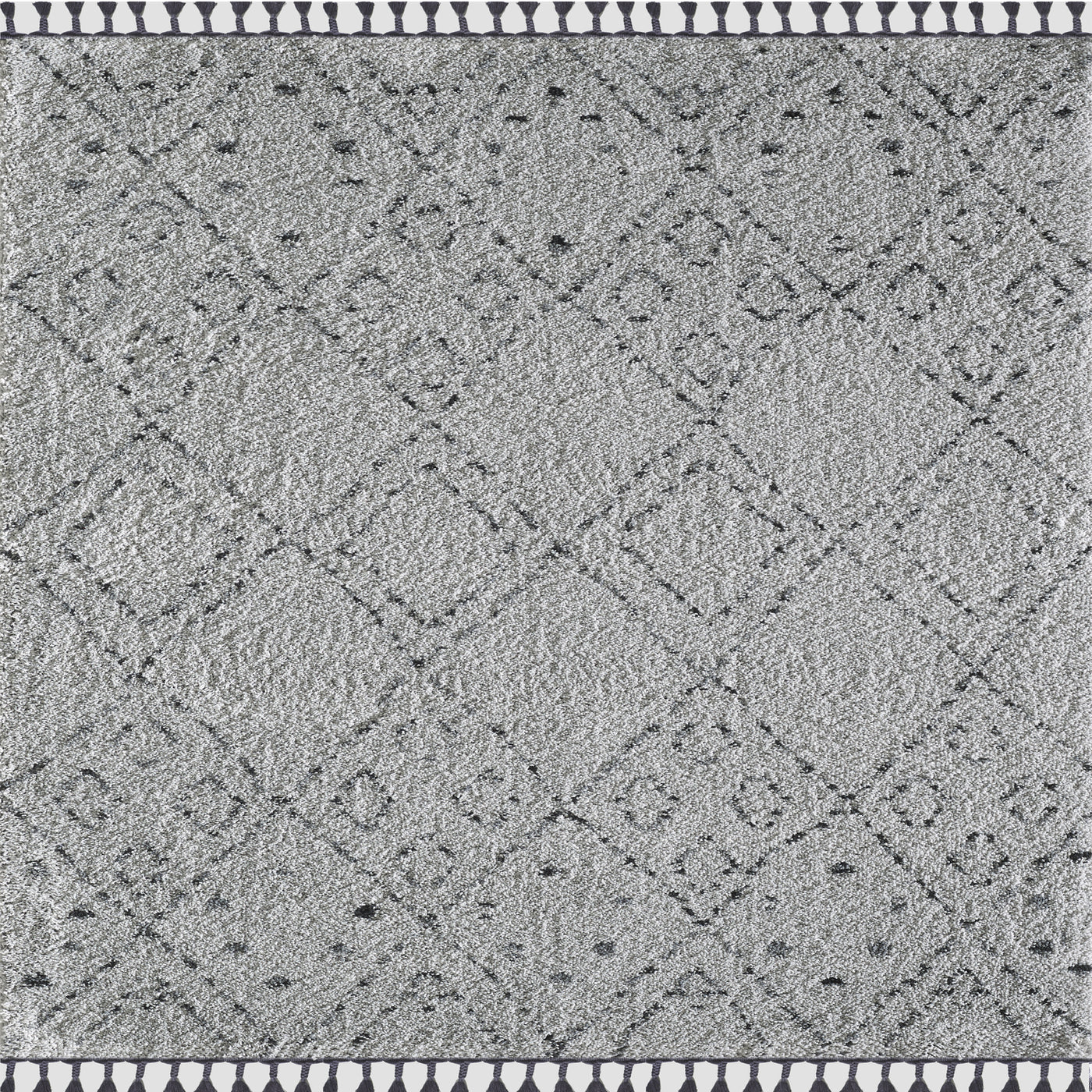 Diamond 5' x 7' Geometric Gray Rug