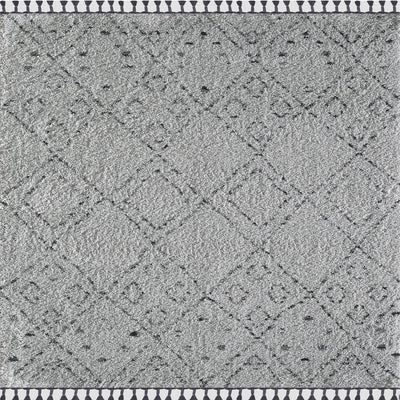 Diamond 5' x 7' Geometric Gray Rug