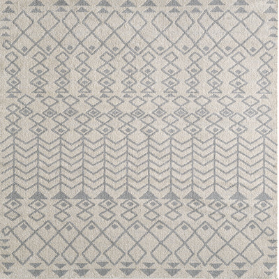 Loops 2' x 8' Ikat Gray/Cream Rug