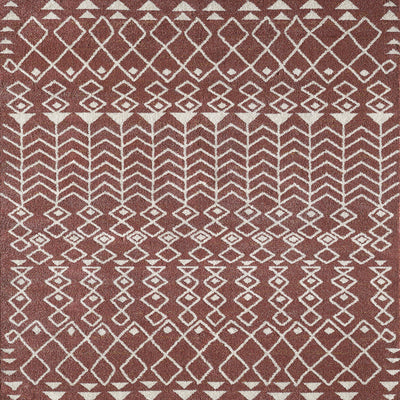 Loops 2' x 8' Ikat Orange/Cream Rug