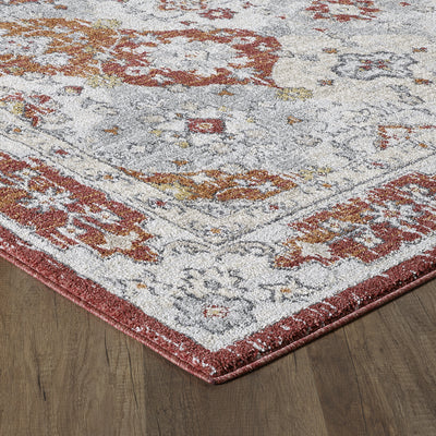 Mosaic 3' x 5' Damask Multicolor Rug