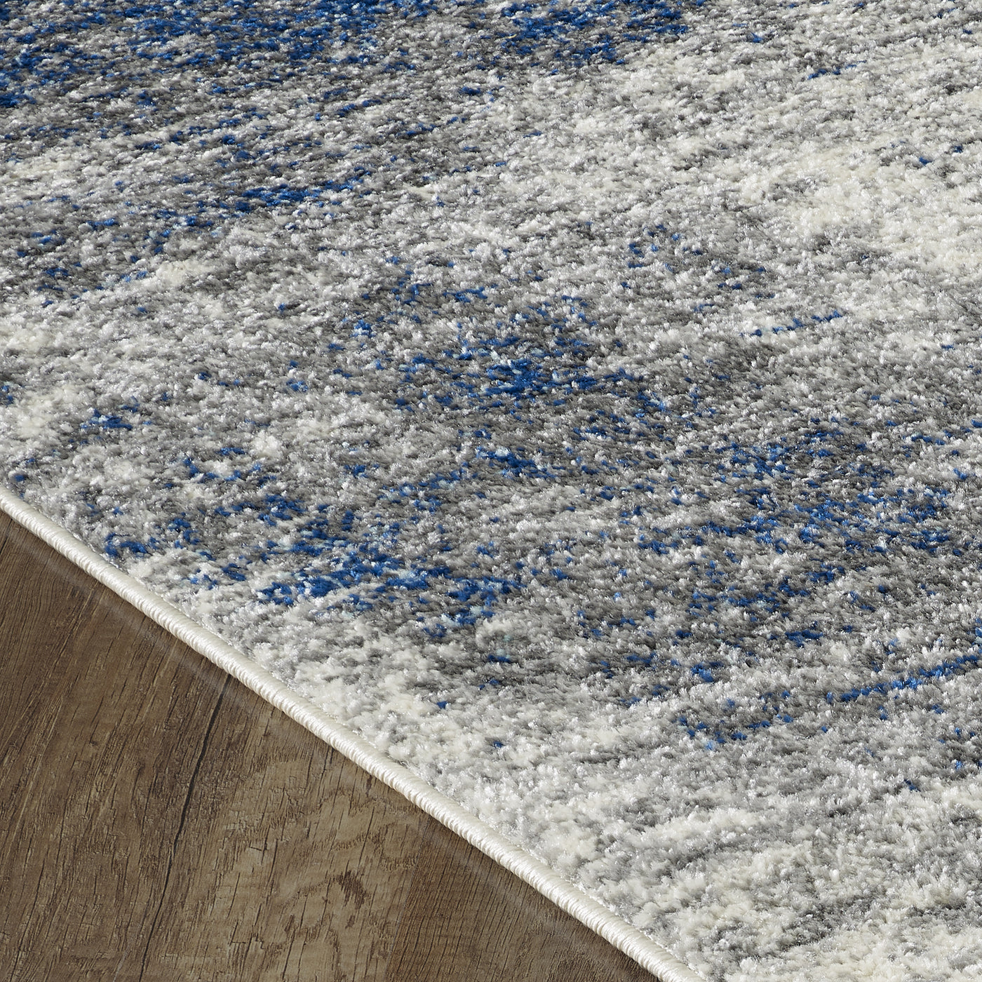 Aries 5' x 5' Distressed Blue/Cream Rug