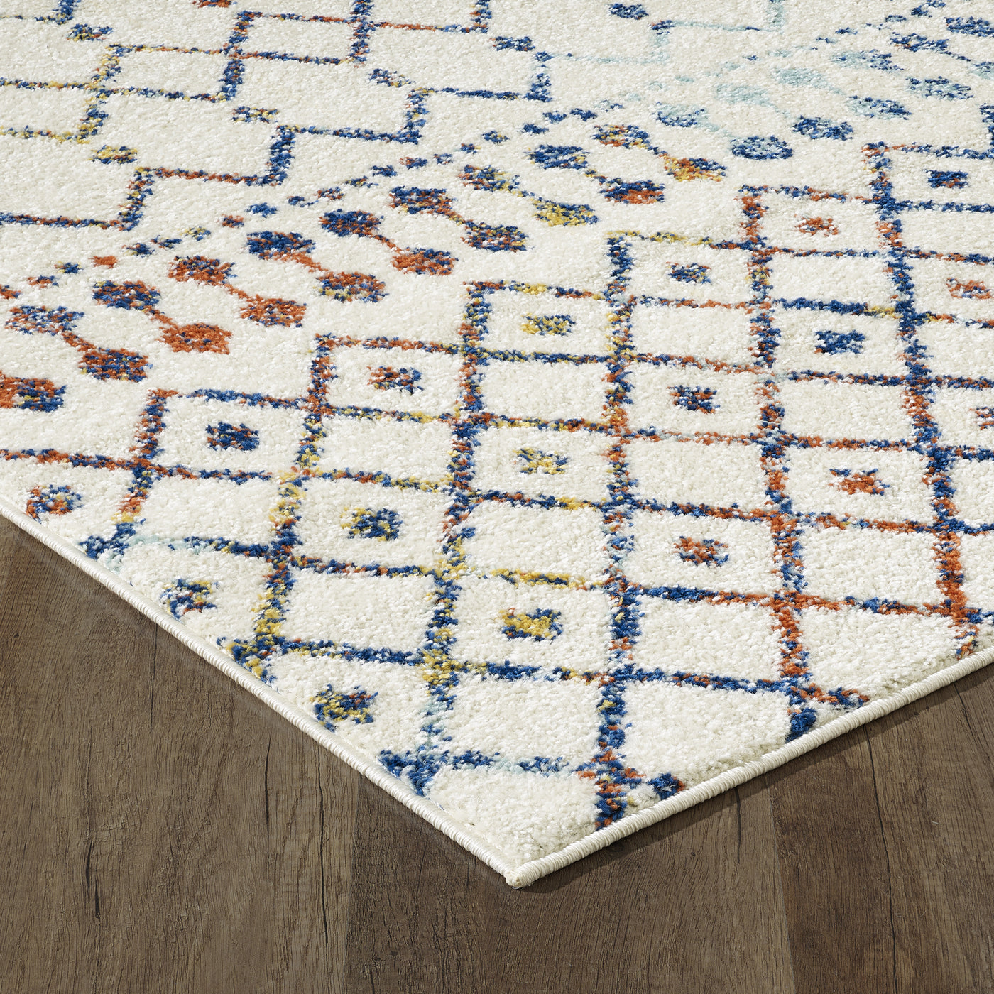 Grid 10' x 12' Geometric Multicolor Rug