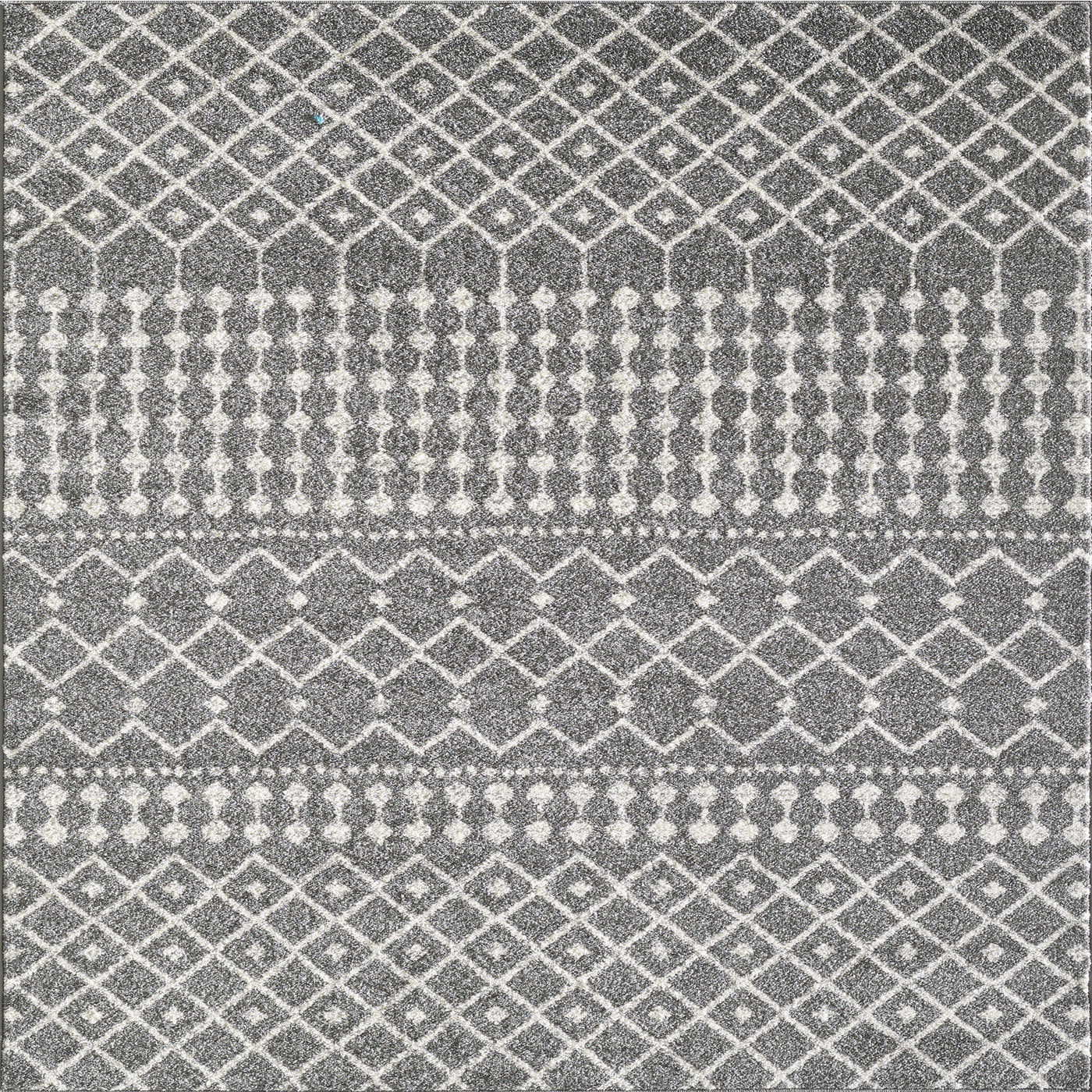 Grid 10' x 14' Geometric Gray/Cream Rug