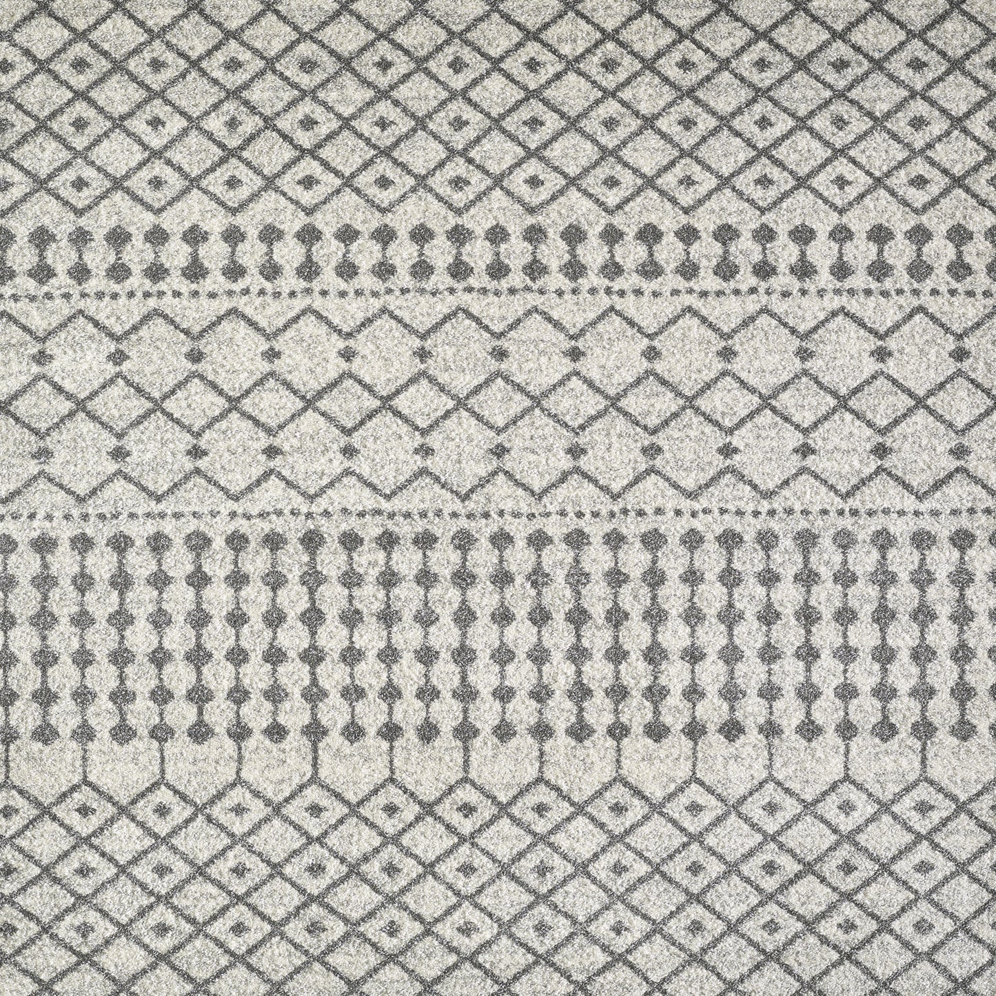 Totti Grid Cream/Gray 2x8 Geometric Rug