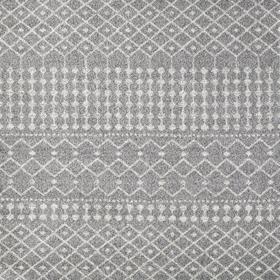 Grid 9' x 12' Geometric Gray/Cream Rug