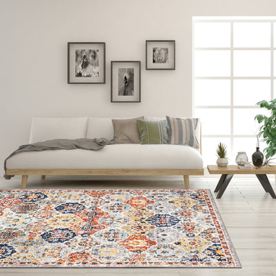 Blossom 2' x 8' Ikat Multicolor Rug