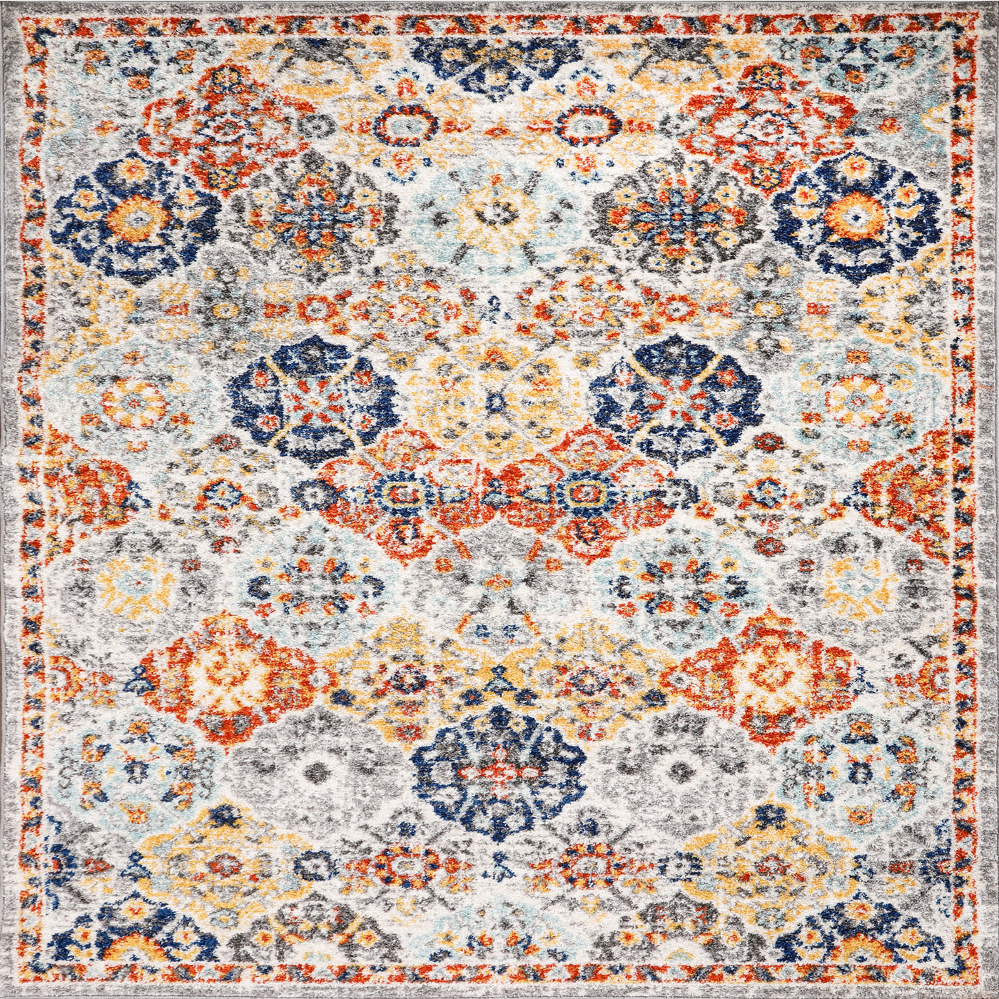 Blossom 2' x 8' Ikat Multicolor Rug